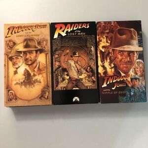 Indiana Jones three piece set VHS